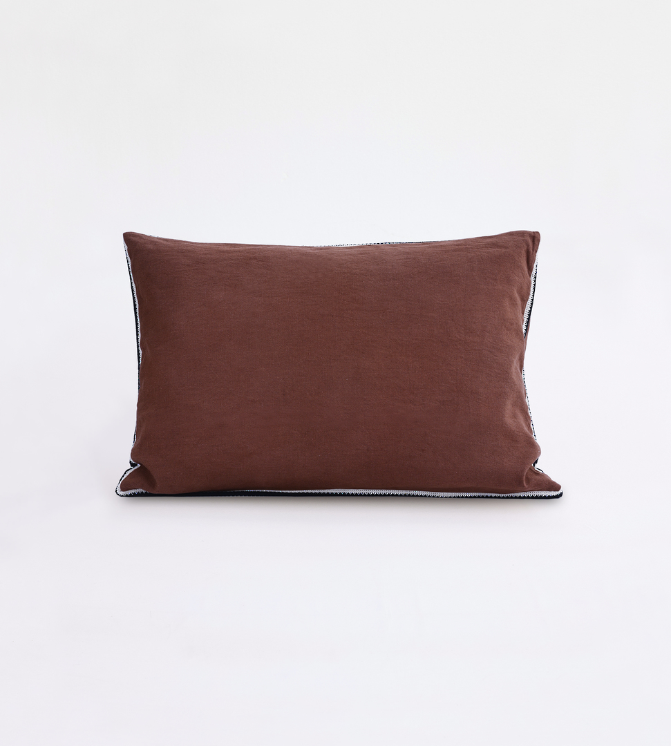 MM Linen | Linea Cushion 60 x 40cm | Carob image 2